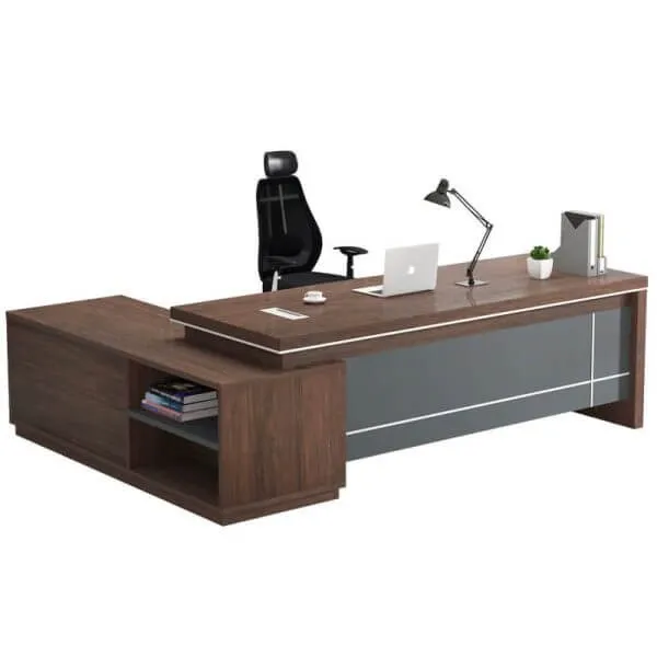 Bàn Giám Đốc Hiện Đại Yếm Lửng Chữ L 1m6 - BGDVP59