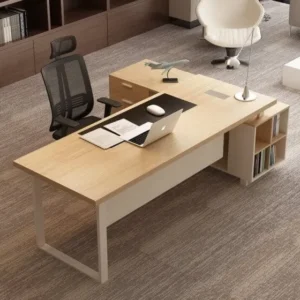 Bàn Giám Đốc Hiện Đại Chân Sắt Chữ U Yếm Ngắn 1m6 – BGDVP53