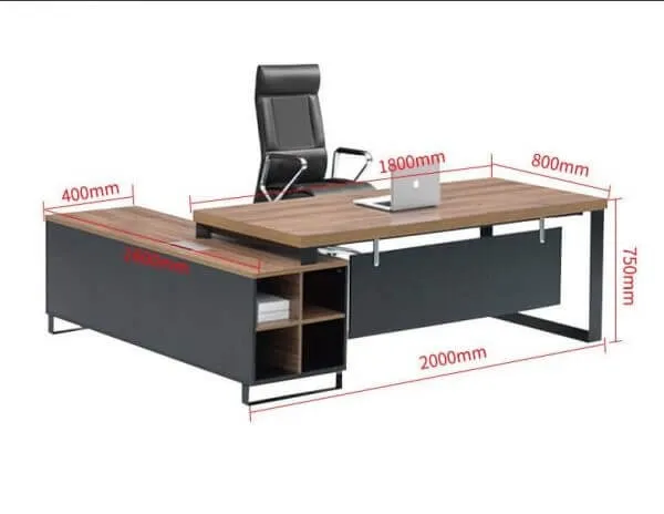 Bàn Giám Đốc Hiện Đại Yếm Treo Chân Sắt 1m6 - BGDVP61