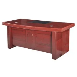 Bàn Giám Đốc Gỗ Yếm Hoa Văn Elip 1m6 - BGDVP52