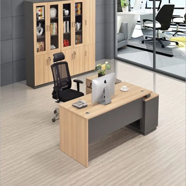 Bàn Giám Đốc Yếm Lửng Liền Hộc 1m6 - BGDVP60