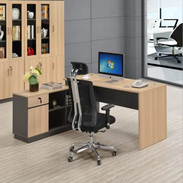Bàn Giám Đốc Yếm Lửng Liền Hộc 1m6 - BGDVP60