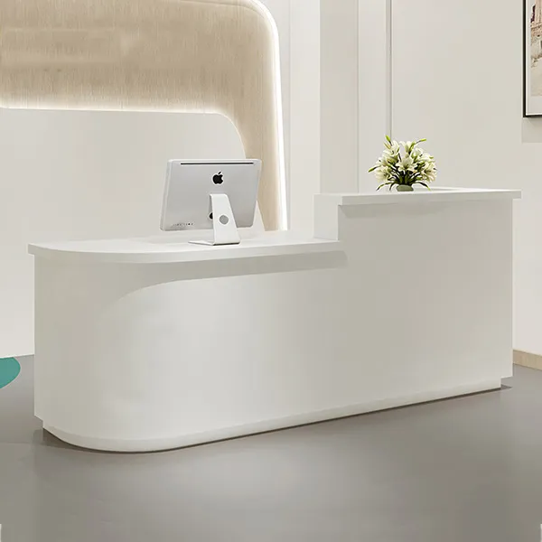 Bàn Lễ Tân Chữ L 1m6 - QLTVP25