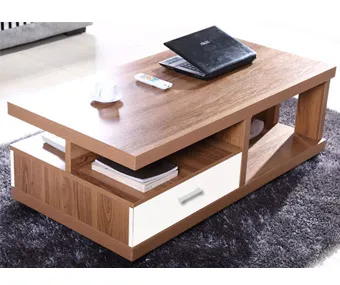Bàn trà gỗ veneer phủ sơn melamime - BTVP33