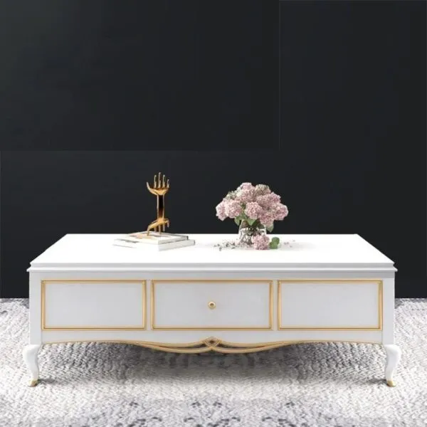 Bàn trà tân cổ điển họa tiết tinh xảo - BTVP48 Bàn trà tân cổ điển họa tiết tinh xảo - BTVP48