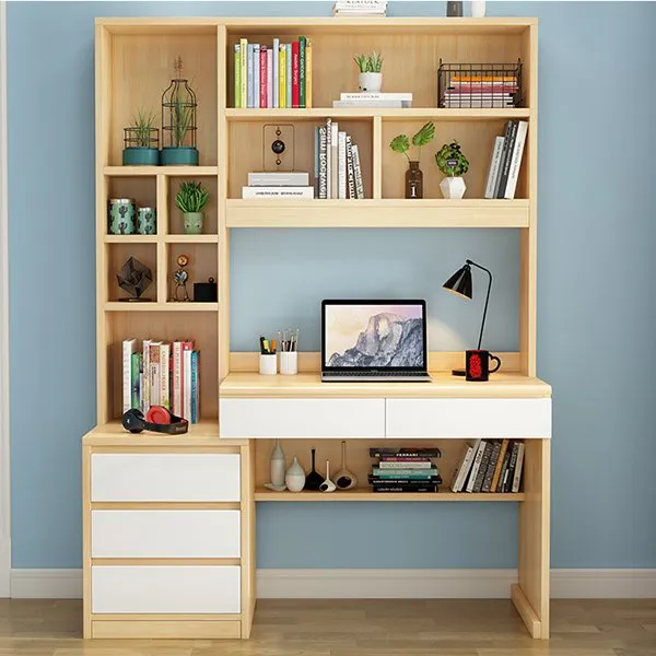 Bàn Học Liền Giá Sách - BHSVP14