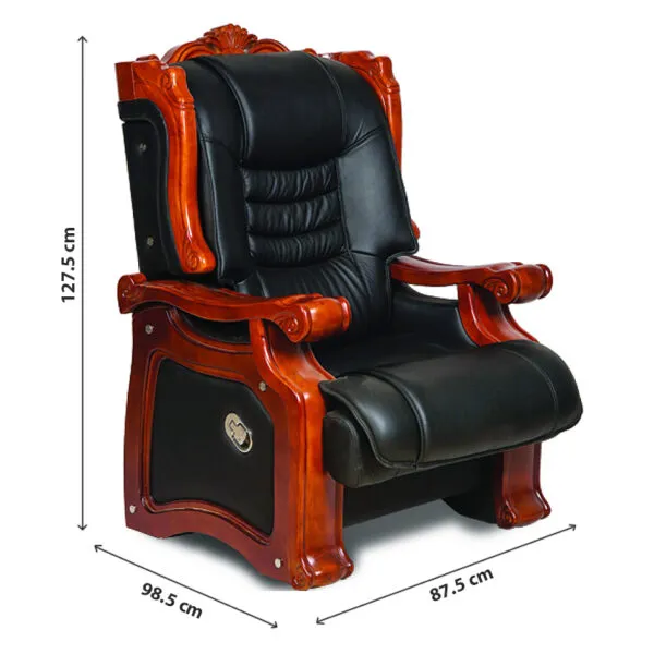 Ghế Giám Đốc Gỗ Đỏ Chân Tĩnh - GGDVP21