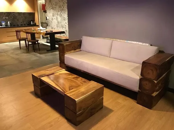 Sofa Gỗ Căm Xe Nguyên Khối – SPGVP12