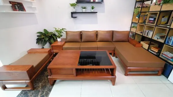 Sofa giường bệt đệm mút bọc vải nỉ xám - SGVP07