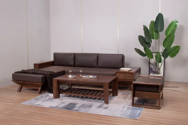 Sofa Chữ L Đặt Góc Phải Bọc Nỉ - SGVP02