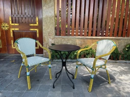 Bàn Ghế Cà Phê Sân Vườn Khung Nhôm - BGCVP06