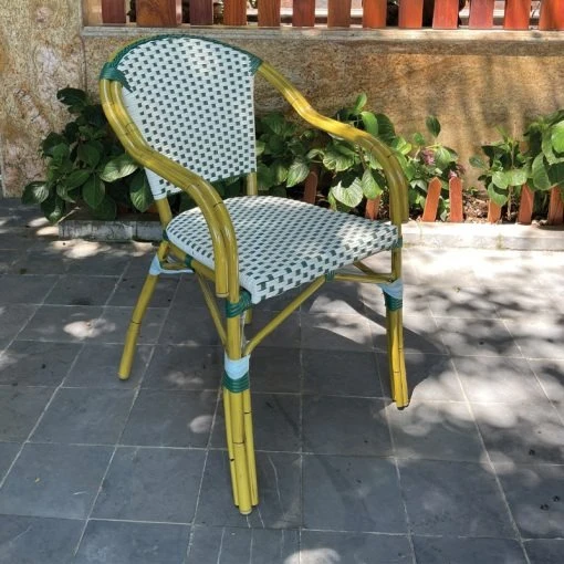 Bàn Ghế Cà Phê Sân Vườn Khung Nhôm - BGCVP06