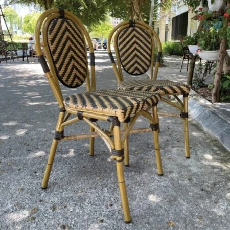 Bàn Ghế Cafe Sân Vườn Khung Nhôm Đúc - BGCVP07