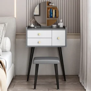 Bàn Phấn Nhỏ Gọn Gương Tròn - BTDVP10