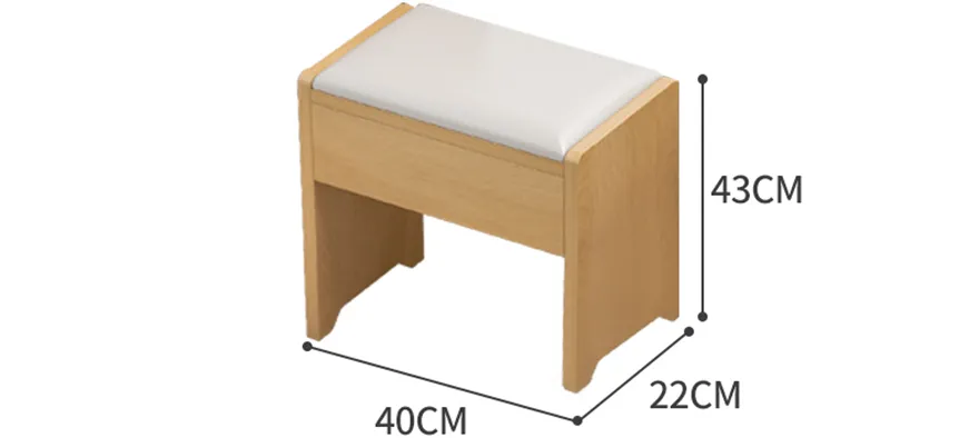 Bàn Phấn Trang Điểm Gương Vuông Có Đèn LED - BTDVP14