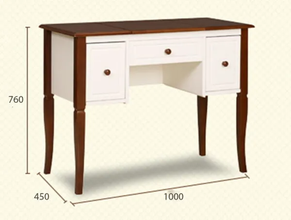 Bàn Trang Điểm Gỗ MDF Gương Gấp Cao Cấp - BTDVP27