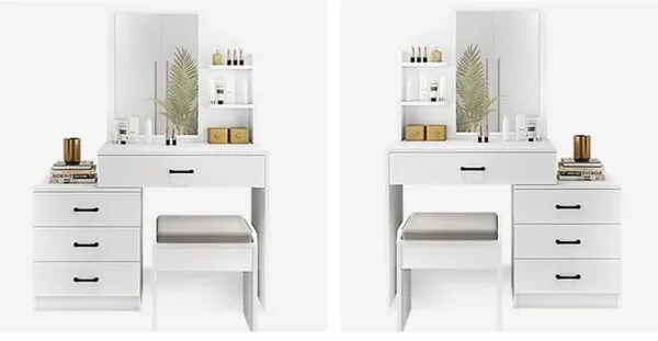 Bàn Trang Điểm Gỗ Công Nghiệp Liền Hộc - BTDVP01