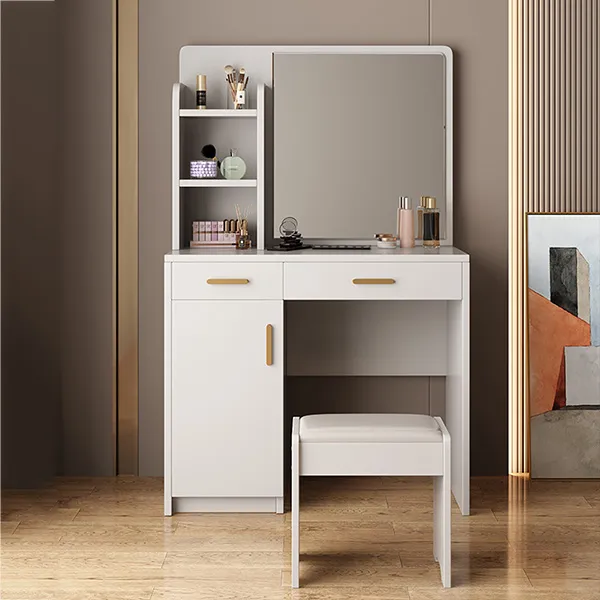 Bàn Trang Điểm Gương Vuông Hiện Đại - BTDVP08