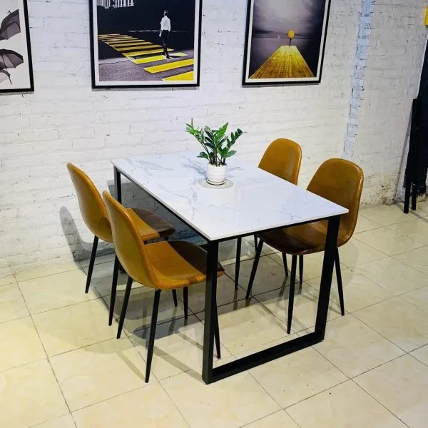 Bộ Bàn Ăn 4 Ghế TALIA Mặt Đá Cao Cấp - BGAVP11
