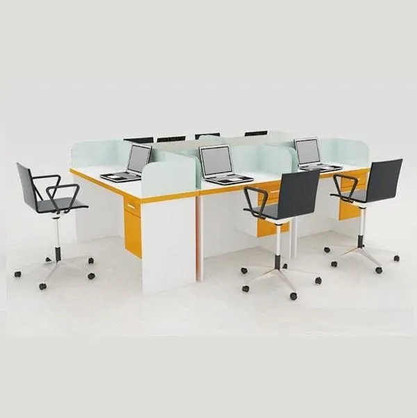 Bàn Làm Việc Nhóm 5 Người Vách Ngăn Kính - BLVVP56