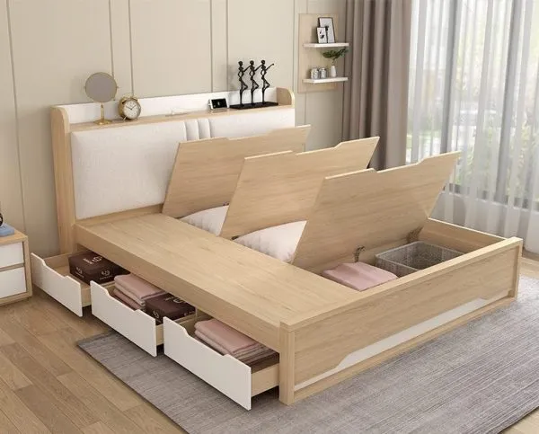 Giường Ngủ Thông Minh Có Ngăn Kéo, Phản Lật - GNVP30