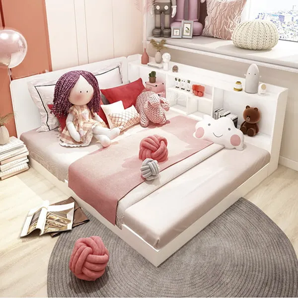 Giường Ngủ Cho Bé Kết Hợp Giá Sách Hiện Đại - GNVP12