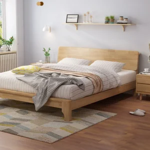 Giường Ngủ Gỗ Tự Nhiên 2m2 Có Ngăn Để Đồ - GNVP07