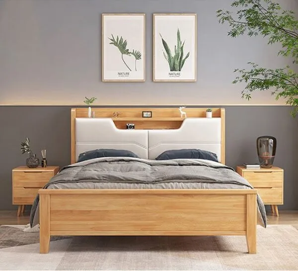 Giường Ngủ 2m5 Gỗ Công Nghiệp Hiện Đại - GNVP06