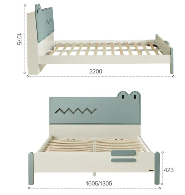 Giường Ngủ Gỗ MDF Hình Cá Sấu Cho Bé - GNVP22