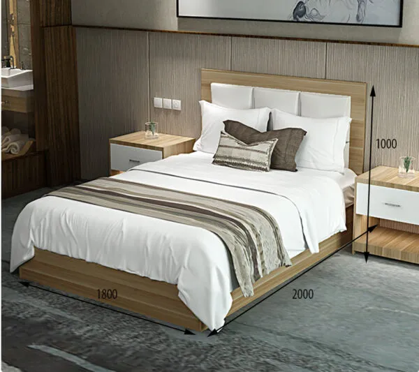 Giường Ngủ Gỗ MDF Không Chân Chắc Chắn - GNVP14