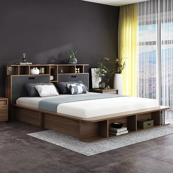 Giường Ngủ Thông Minh Liền Kệ Để Sách - GNVP23