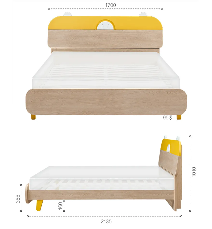 Giường Ngủ Trẻ Em Gỗ Công Nghiệp Hiện Đại - GNVP20