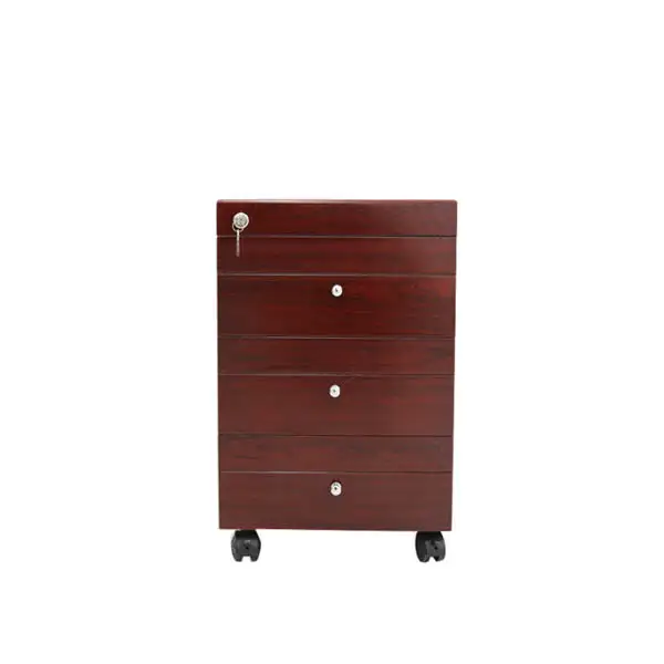 Hộc Di Động 3 Ngăn Màu Cánh Gián - HTVP06