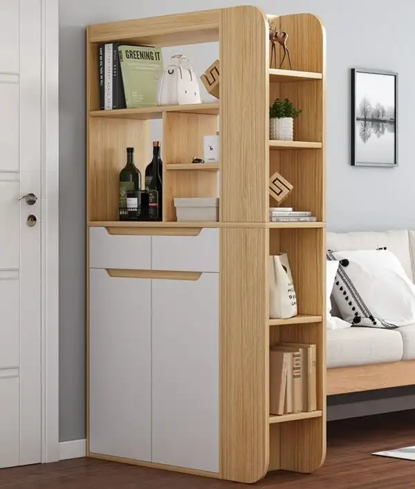 Tủ Giày Thông Minh Liền Kệ Trang Trí - TGVP06