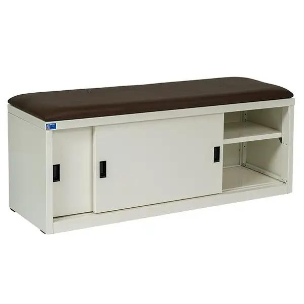 Tủ Giày Bằng Thép Kết Hợp Ghế Ngồi - TGVP08