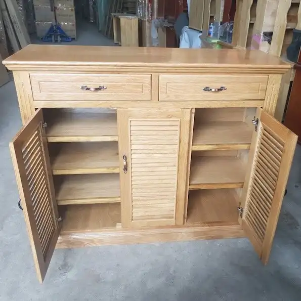 Tủ Giày Gỗ Sồi 3 Cánh 1m2 - TGVP10