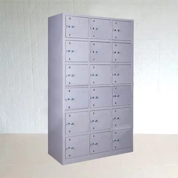 Tủ Locker 18 Ngăn Phun Sơn Tĩnh Điện - TLVP06