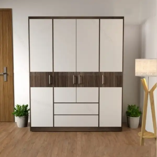 Tủ Quần Áo 3 Buồng 4 Cánh - TQAVP03