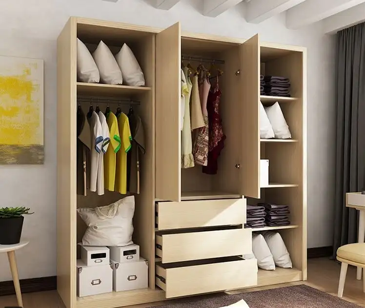 Tủ Quần Áo 3 Buồng 4 Cánh - TQAVP29