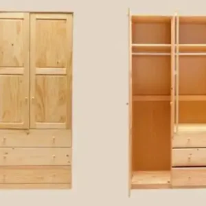 Tủ Quần Áo Gỗ MDF 2 Buồng - TQAVP05