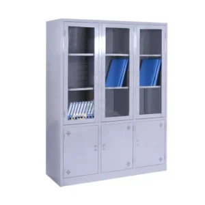Tủ Sắt 3 Cánh Kính 1m35 Giá Rẻ - TSVP02