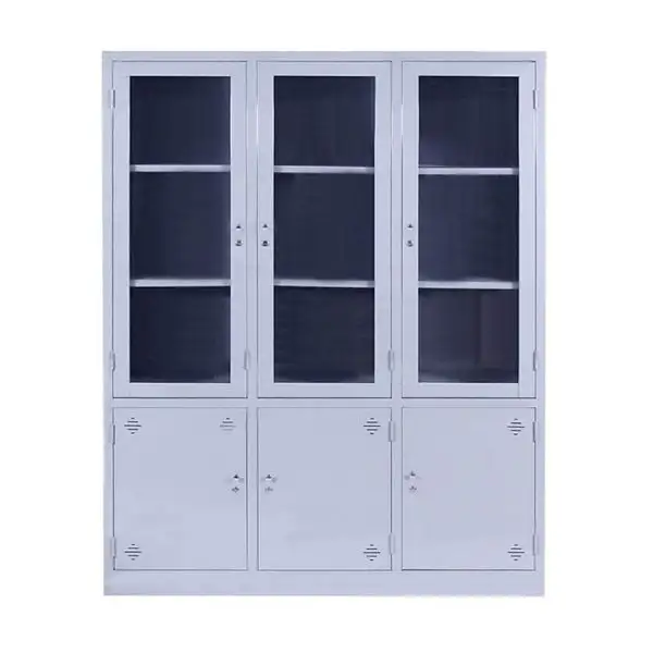 Tủ Sắt 3 Cánh Kính 1m35 Giá Rẻ - TSVP02