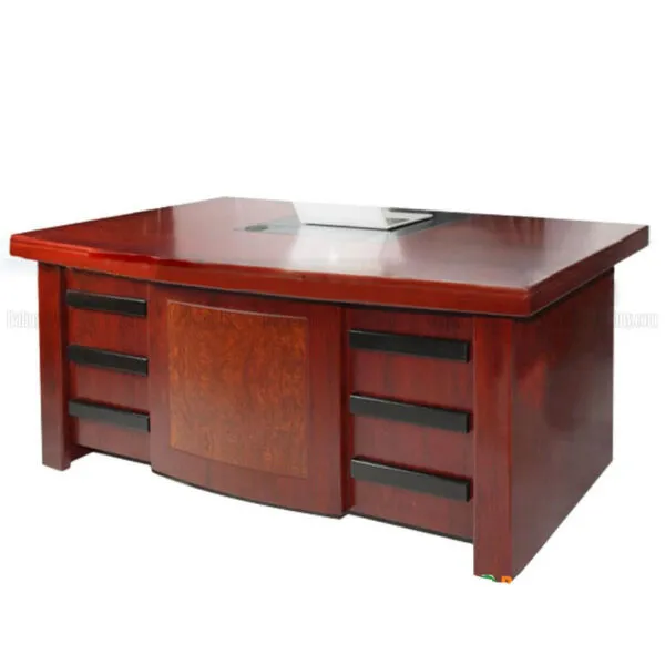 Bàn Giám Đốc Yếm Khối Vuông 3 Sọc Đen 1m6 - BGDVPXP04