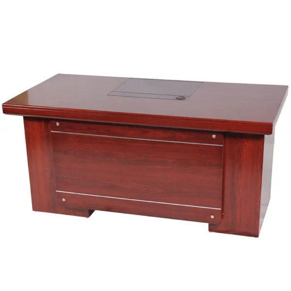 Bàn Giám Đốc Vạch Ngang Gỗ Công Nghiệp 1m6 - BGDVPXP18