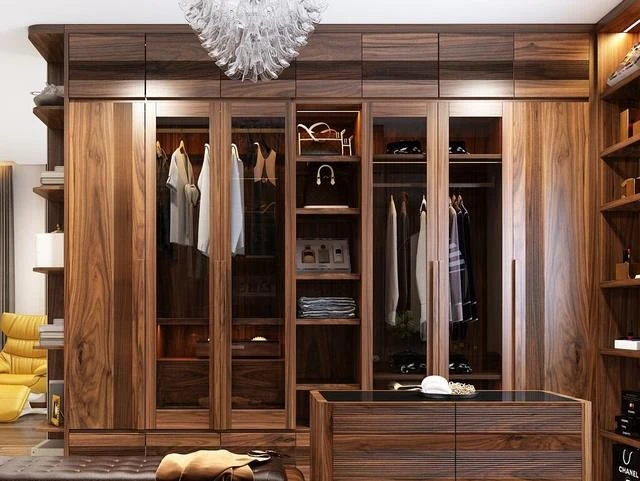 Tủ quần áo chế tác từ gỗ tự nhiên Ảnh 1: Tủ quần áo chế tác từ gỗ tự nhiên