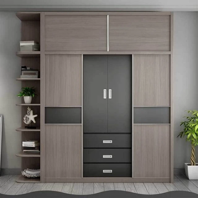 Ảnh 2: Tủ quần áo gỗ công nghiệp với đường nét thiết kế hiện đại