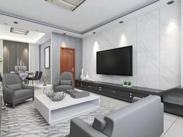 Ảnh 6: Bàn trà kết hợp sofa kê trong phòng khách cỡ lớn