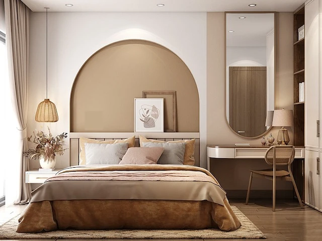 Đặt bàn trang điểm ở hướng đông nam hoặc bắc để tăng vượng khí gia chủ