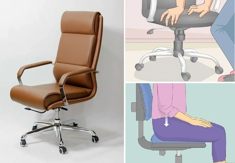 Ghế xoay bị tụt hơi là lỗi gặp thường xuyên