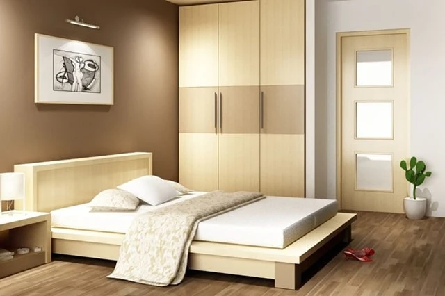 Hãy đặt giường ngủ sát tường